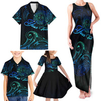 Sea Animal Polynesia Family Matching Tank Maxi Dress and Hawaiian Shirt Polynesian Pattern DT02 - Polynesian Pride