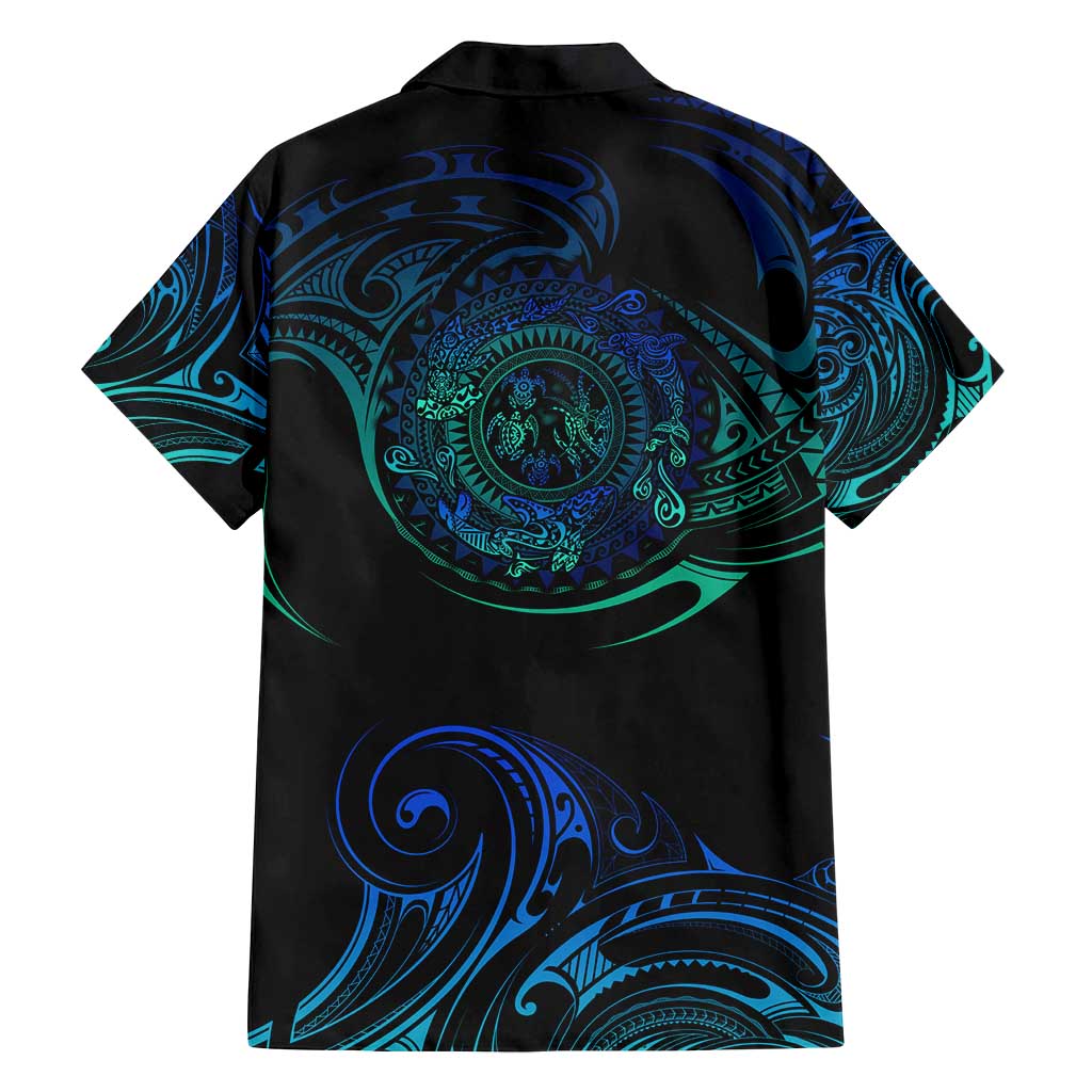 Sea Animal Polynesia Family Matching Tank Maxi Dress and Hawaiian Shirt Polynesian Pattern DT02 - Polynesian Pride