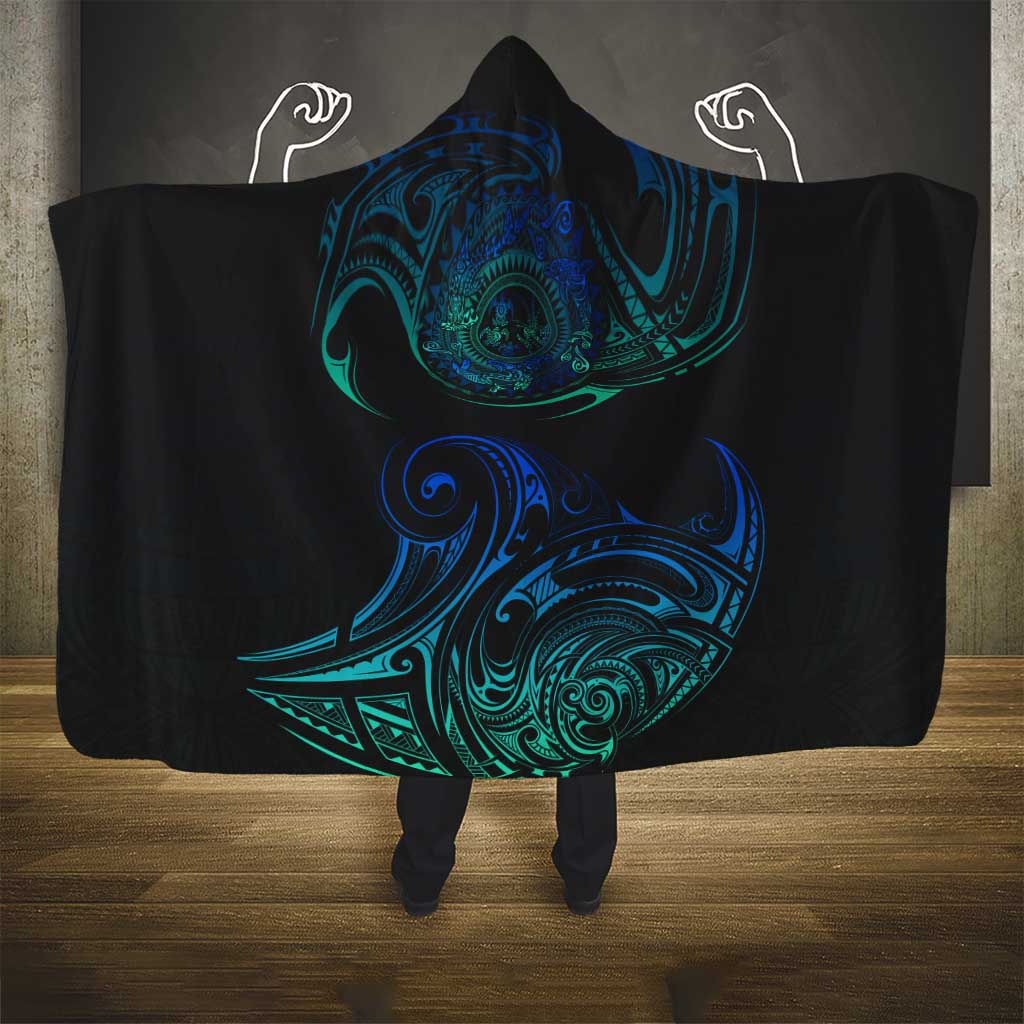 Sea Animal Polynesia Hooded Blanket Polynesian Pattern DT02 - Polynesian Pride