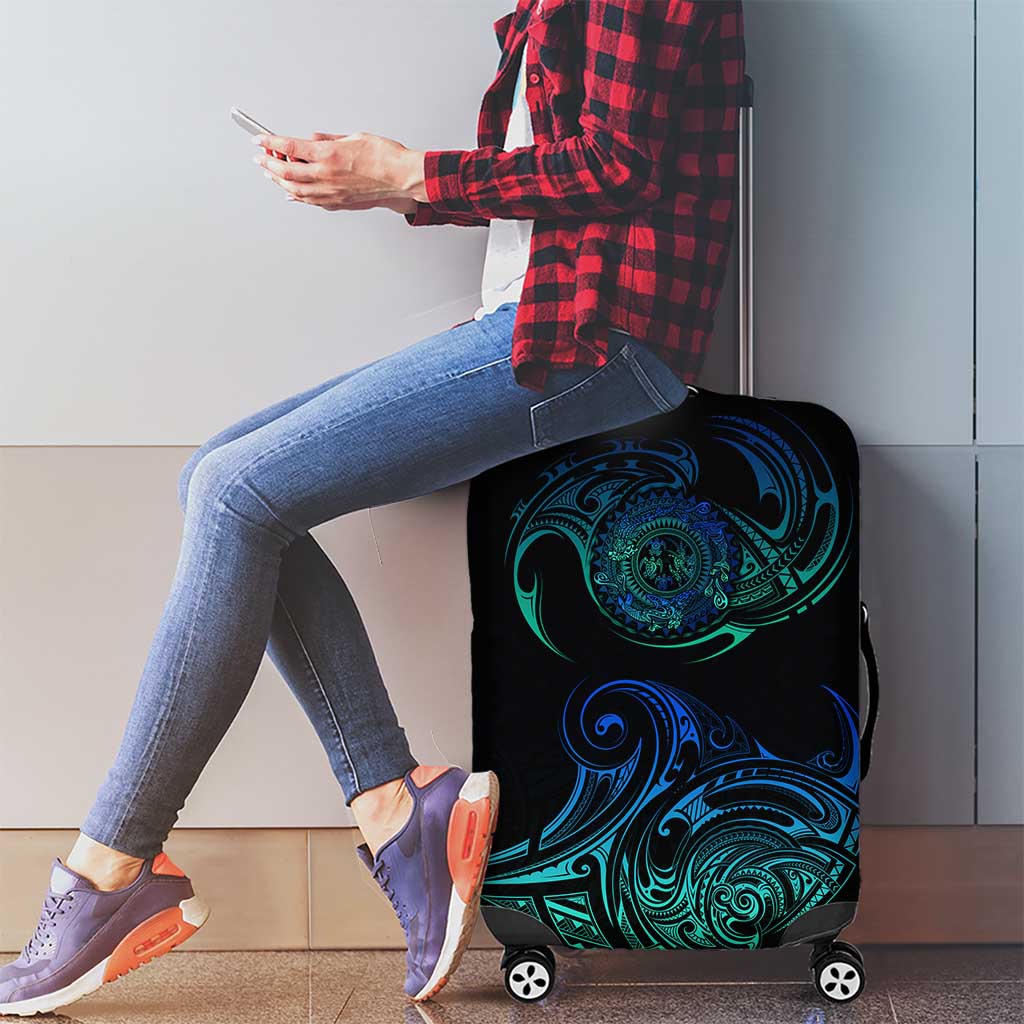 Sea Animal Polynesia Luggage Cover Polynesian Pattern
