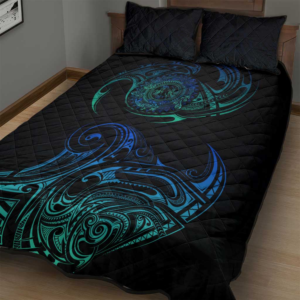 Sea Animal Polynesia Quilt Bed Set Polynesian Pattern DT02 - Polynesian Pride