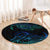 Sea Animal Polynesia Round Carpet Polynesian Pattern