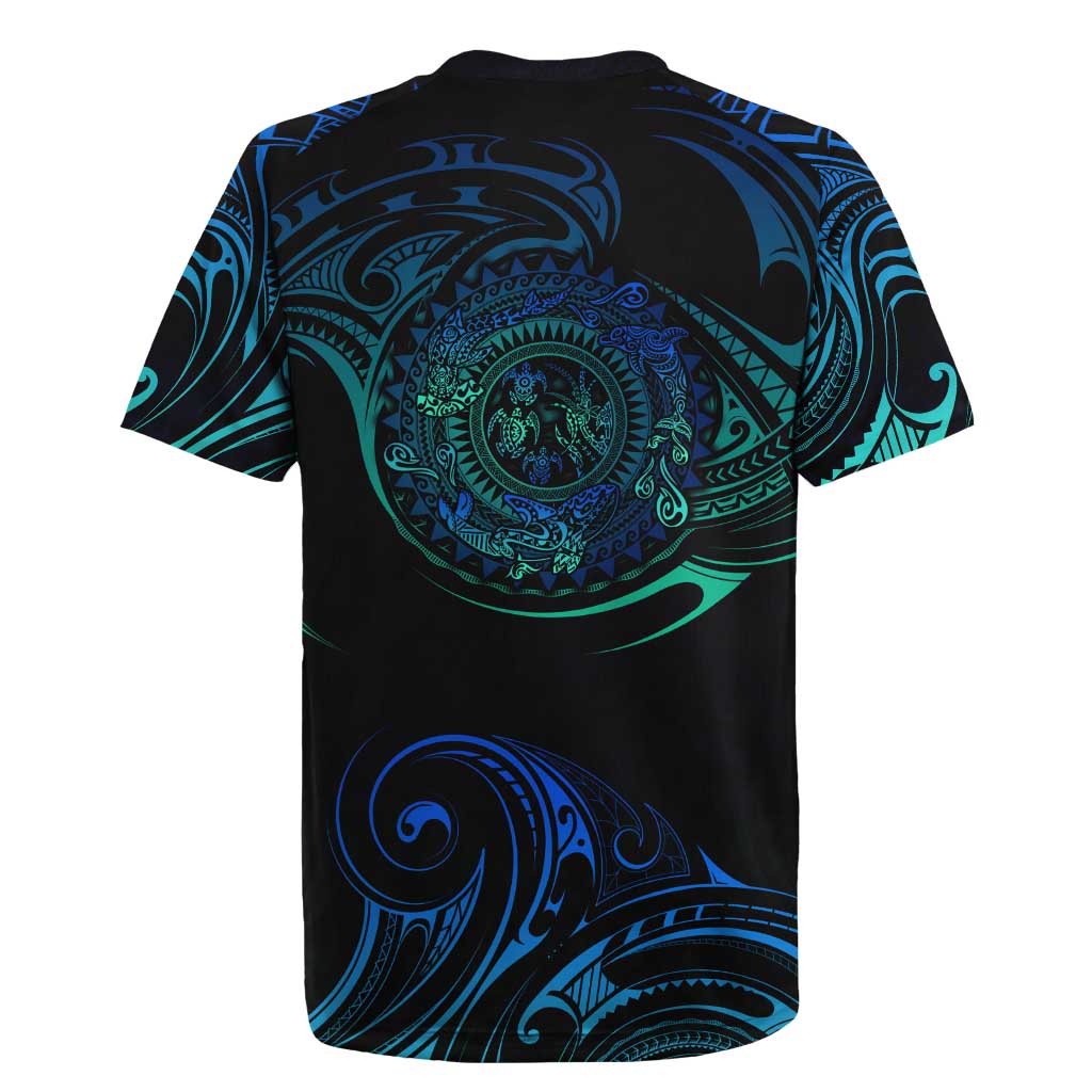 Sea Animal Polynesia Rugby Jersey Polynesian Pattern