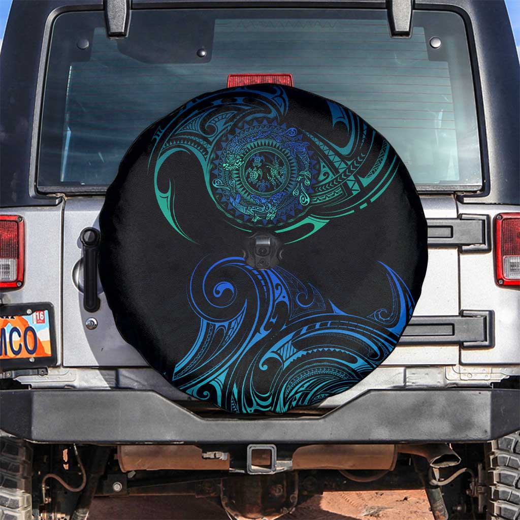 Sea Animal Polynesia Spare Tire Cover Polynesian Pattern