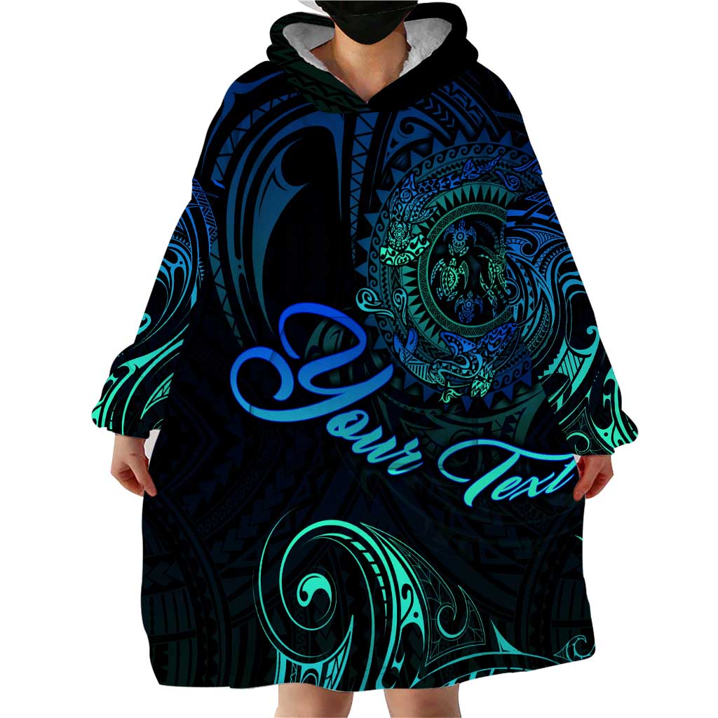 Sea Animal Polynesia Wearable Blanket Hoodie Polynesian Pattern DT02 - Polynesian Pride