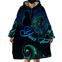 Sea Animal Polynesia Wearable Blanket Hoodie Polynesian Pattern DT02 - Polynesian Pride