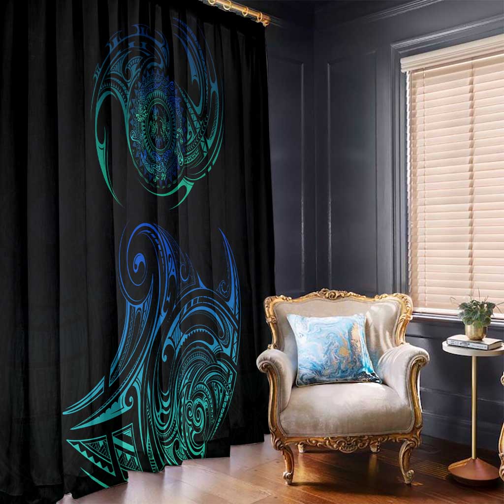 Sea Animal Polynesia Window Curtain Polynesian Pattern DT02 - Polynesian Pride