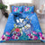 Aloha Hawaii Bedding Set Dolphins and Fish Hook Hibiscus