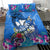 Aloha Hawaii Bedding Set Dolphins and Fish Hook Hibiscus