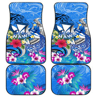 Aloha Hawaii Car Mats Dolphins and Fish Hook Hibiscus