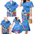 Aloha Hawaii Family Matching Mermaid Dress and Hawaiian Shirt Dolphins and Fish Hook Hibiscus