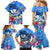 Aloha Hawaii Family Matching Mermaid Dress and Hawaiian Shirt Dolphins and Fish Hook Hibiscus