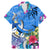 Aloha Hawaii Family Matching Mermaid Dress and Hawaiian Shirt Dolphins and Fish Hook Hibiscus