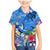 Aloha Hawaii Family Matching Mermaid Dress and Hawaiian Shirt Dolphins and Fish Hook Hibiscus