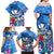 Aloha Hawaii Family Matching Off Shoulder Maxi Dress and Hawaiian Shirt Dolphins and Fish Hook Hibiscus