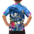 Aloha Hawaii Family Matching Summer Maxi Dress and Hawaiian Shirt Dolphins and Fish Hook Hibiscus