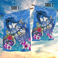 Aloha Hawaii Garden Flag Dolphins and Fish Hook Hibiscus DT02 - Polynesian Pride