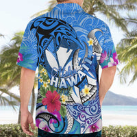Aloha Hawaii Hawaiian Shirt Dolphins and Fish Hook Hibiscus DT02 - Polynesian Pride