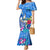 Aloha Hawaii Mermaid Dress Dolphins and Fish Hook Hibiscus