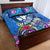 Aloha Hawaii Quilt Bed Set Dolphins and Fish Hook Hibiscus