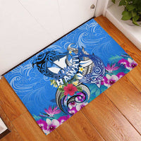 Aloha Hawaii Rubber Doormat Dolphins and Fish Hook Hibiscus DT02 - Polynesian Pride