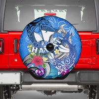 Aloha Hawaii Spare Tire Cover Dolphins and Fish Hook Hibiscus DT02 - Polynesian Pride