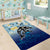 Mother And Baby Dolphins Area Rug Hawaii Hibiscus