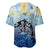 Mother And Baby Dolphins Baseball Jersey Hawaii Hibiscus