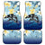 Mother And Baby Dolphins Car Mats Hawaii Hibiscus