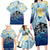 Mother And Baby Dolphins Family Matching Long Sleeve Bodycon Dress and Hawaiian Shirt Hawaii Hibiscus