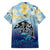 Mother And Baby Dolphins Family Matching Long Sleeve Bodycon Dress and Hawaiian Shirt Hawaii Hibiscus