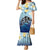 Mother And Baby Dolphins Family Matching Mermaid Dress and Hawaiian Shirt Hawaii Hibiscus