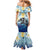 Mother And Baby Dolphins Family Matching Mermaid Dress and Hawaiian Shirt Hawaii Hibiscus