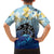 Mother And Baby Dolphins Family Matching Off The Shoulder Long Sleeve Dress and Hawaiian Shirt Hawaii Hibiscus