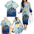 Mother And Baby Dolphins Family Matching Off The Shoulder Long Sleeve Dress and Hawaiian Shirt Hawaii Hibiscus