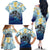 Mother And Baby Dolphins Family Matching Off The Shoulder Long Sleeve Dress and Hawaiian Shirt Hawaii Hibiscus