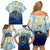 Mother And Baby Dolphins Family Matching Off Shoulder Short Dress and Hawaiian Shirt Hawaii Hibiscus