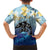 Mother And Baby Dolphins Family Matching Short Sleeve Bodycon Dress and Hawaiian Shirt Hawaii Hibiscus