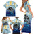 Mother And Baby Dolphins Family Matching Short Sleeve Bodycon Dress and Hawaiian Shirt Hawaii Hibiscus