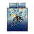 Mother And Baby Dolphins Quilt Bed Set Hawaii Hibiscus