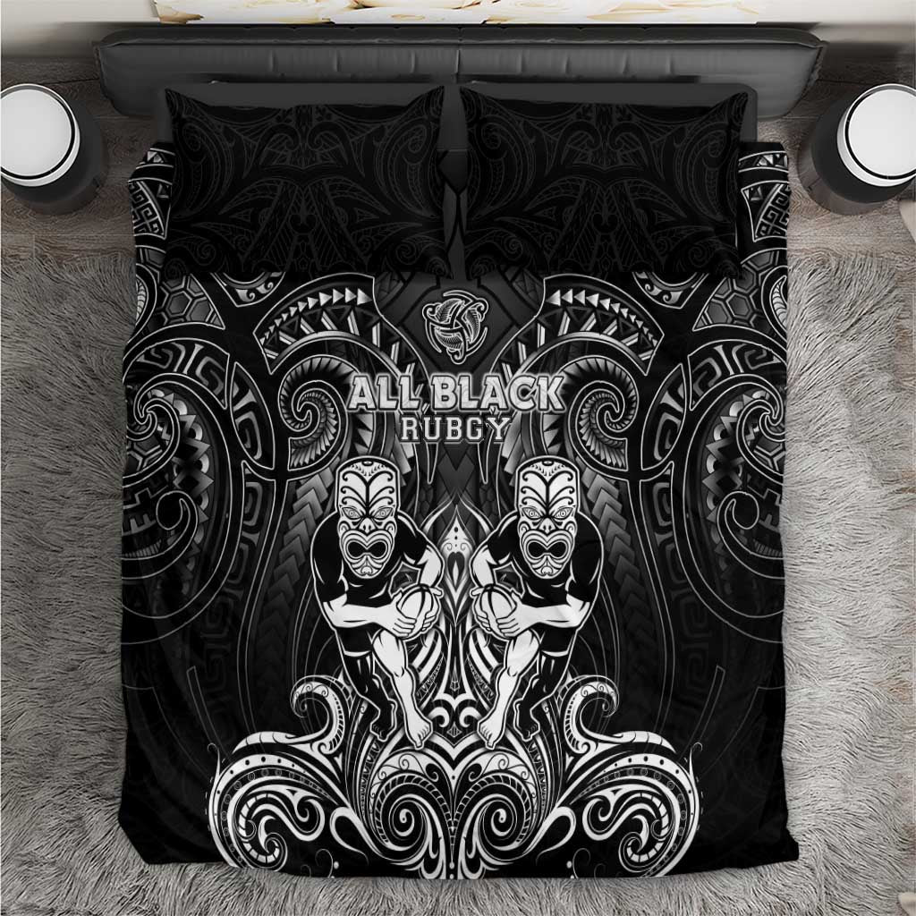 All Black Bedding Set New Zealand Rugby Mascot Maori