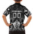 Personalized All Black Family Matching Long Sleeve Bodycon Dress and Hawaiian Shirt New Zealand Rugby Mascot Maori