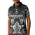 Personalized All Black Kid Polo Shirt New Zealand Rugby Mascot Maori
