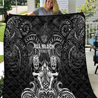 All Black Quilt New Zealand Rugby Mascot Maori