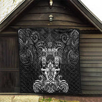 All Black Quilt New Zealand Rugby Mascot Maori