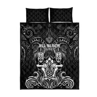 All Black Quilt Bed Set New Zealand Rugby Mascot Maori