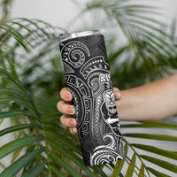 All Black Skinny Tumbler New Zealand Rugby Mascot Maori