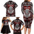 Personalized New Zealand Aotearoa Rugby Family Matching Long Sleeve Bodycon Dress and Hawaiian Shirt Maori Fern Tattoo Art