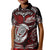 Personalized New Zealand Aotearoa Rugby Kid Polo Shirt Maori Fern Tattoo Art