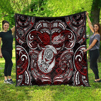 New Zealand Aotearoa Rugby Quilt Maori Fern Tattoo Art